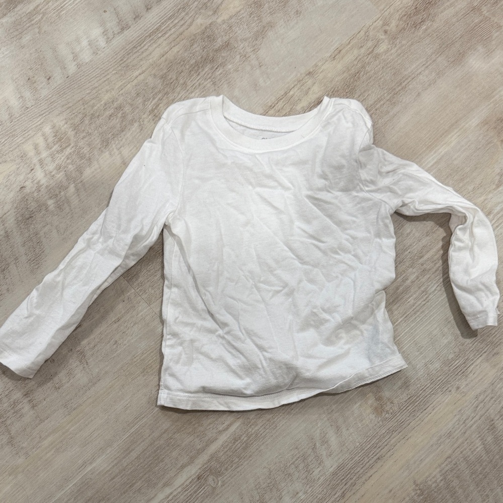 Old Navy Kids White Long Sleeve Tee